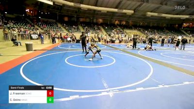 80 lbs Semifinal - Jagger Freeman, Dark Cloud Wrestling Club vs Caiden Goins, Wagoner Takedown Club