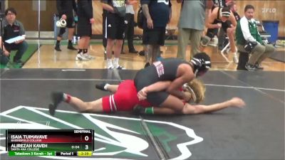 149 lbs Semifinal - Alirezah Kaveh, Santa Ana College vs Isaia Tuimavave, Bakersfield College