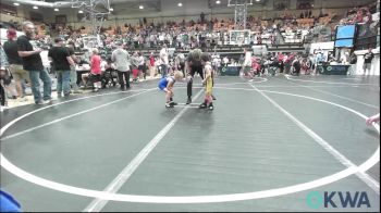 37-40 lbs Round Of 16 - Jonah Beard, Bridge Creek Youth Wrestling vs Brook Eddins, Southmoore SaberCats Wrestling