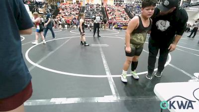 Quarterfinal - Lorenzo Beltran, HURRICANE WRESTLING ACADEMY vs Sydney OBrien, Verdigris Youth Wrestling