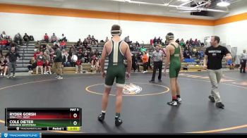 JV Boys-4 lbs Round 3 - Cole Dieter, Dubuque Hempstead vs Ryder Gorsh, Iowa City, West