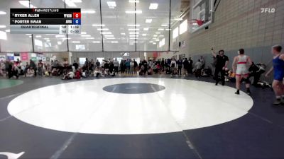 120 lbs Quarterfinal - Ryker Allen, Post Falls High School Wrestling vs Porter Swan, All In Wrestling Academy