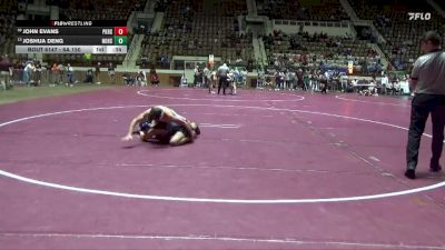 6A 150 lbs Cons. Round 2 - John Evans, Pike Road School vs Joshua Deng, Northridge High School