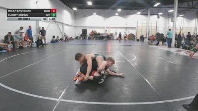 155 lbs Rr Rnd 6 - Micah Engelman, Mat Assassins Platinum - BHSE vs Elliott Crews, VA Team Predator - BHSE