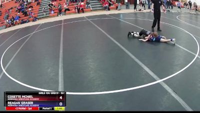 53 lbs Round 1 - Reagan Graser, Nebraska Wrestling Academy vs Cosette McNiel, Nebraska Wrestling Academy