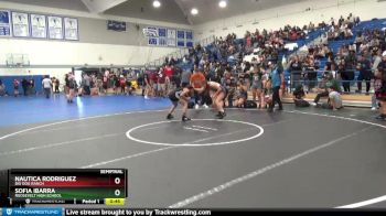 121 lbs Semifinal - Nautica Rodriguez, Big Dog Ranch vs Sofia Ibarra, Roosevelt High School
