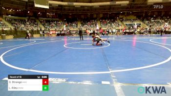 58 lbs Round Of 16 - Demitri Strange, Woodland Wrestling Club vs Leland Riley, Midwest City Bombers Youth Wrestling Club