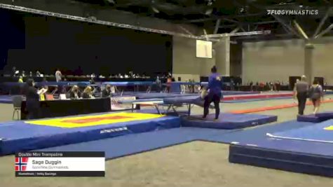 Sage Duggin - Double Mini Trampoline, Sonshine Gymnastics. - 2021 USA Gymnastics Championships