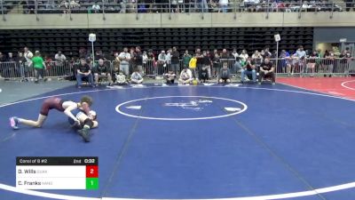 90 lbs Consi Of 8 #2 - Deklan Wills, Quakertown vs Chase Franks, Hanover