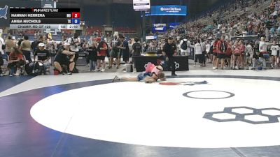 115 lbs Champ. Rd Of 128 - Hannah Herrera, Missouri vs Anisa Nuchols, Texas
