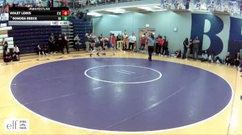 170 lbs. Champ. Round 2 - Sonora Reece, Broken Arrow vs Violet Lewis, St. Charles