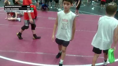 56 lbs Round 2 (6 Team) - Alaina Saavedra, Top Rank vs Jackson McDougall, Project X