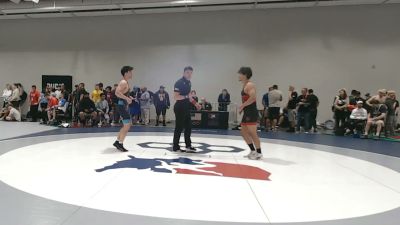 79 kg Champ. Rd Of 128 - Leonard Castellanos, Santa Ana College vs Jake Rheaume, Level Up Wrestling Center