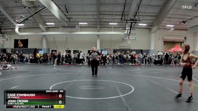 90 lbs Cons. Round 1 - Cade Stambaugh, MD Maniacs vs John Cronin, Olney Outlaws