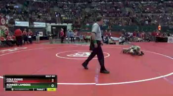 D1-106 lbs Semifinal - Cole Evans, Perrysburg vs Konner Lambers, Elder