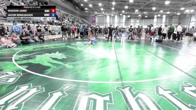 100 lbs Cons. Round 1 - Hudson Jaime, Big Cat Wrestling Club vs Jacob Ringlbauer, NWWC