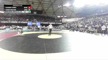 Boys 4A 106 lbs Champ. Round 2 - Jaden Nguyen, Jackson vs Louden Corey, Mt. Si