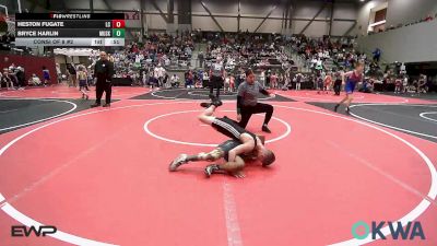 84 lbs Consi Of 8 #2 - Heston Fugate, Lincoln Christian vs Bryce Harlin, Muskogee Rougher Youth Wrestling
