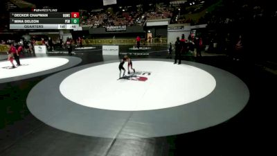 45 lbs Quarters - Mina Deleon, Pacific Edge Wrestling vs Decker Chapman, USA Gold Wrestling Club