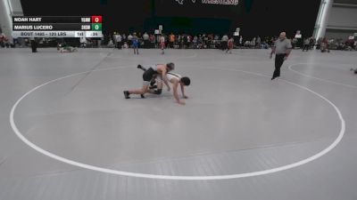 120 lbs Cons. Sub-rd Of 32 - Marius Lucero, Socorro High School Wrestling vs Noah Hart, Young Guns Nashville Wrestling