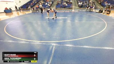 149 lbs Quarterfinal - Scott Busse, Wisconsin-Whitewater vs Riese Thornberry, Wisconsin-Stevens Point