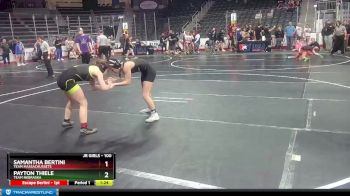 100 lbs Champ. Round 1 - Payton Thiele, Team Nebraska vs Samantha Bertini, Team Massachussets