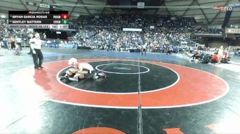 Boys 2A 113 lbs Champ. Round 2 - Bryan Garcia Rosas, Prosser vs Bentley Mattern, East Valley (Yakima)