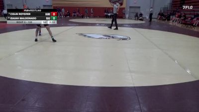 133 lbs Champ. Round 1 - Colin Royster, Hawkeye Community College vs Isaiah Maldonado, North Iowa Area Community College