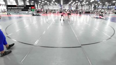 132 lbs Rr Rnd 3 - June Wagner-Gilbert, Indiana Outlaws Teal vs Ava Weatherford, Demolition Elite