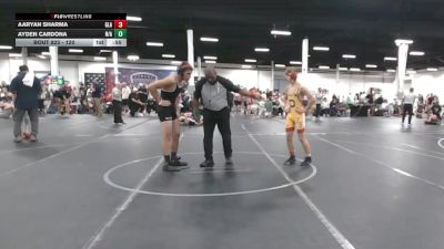 120 lbs Cons. Round 3 - Aaryan Sharma, Gladiators vs Ayden Cardona, N/A