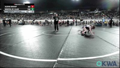 115 lbs Round Of 16 - Alexis Bishop, Bristow Elementary Wrestling Club vs Bristol St. Clair, Team Nomad