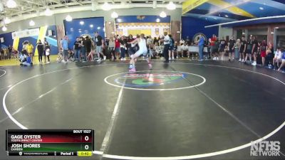 144 lbs Cons. Round 4 - Josh Shores, Camden vs Gage Oyster, Youth Impact Center