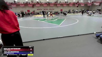 138 A Quarterfinal - Skylar Hattendorf, UNATTACHED vs Taylor Graveman, North Central (IL)