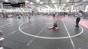 66 lbs Consi Of 4 - Mason Hill, Prescott Valley Bighorns vs Hutch Nordin, Ravage WC
