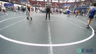 64 lbs Rr Rnd 4 - Colten Sumrall, Harrah Little League Wrestling vs Cooper Edge, Piedmont