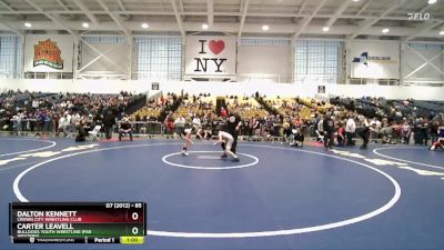 85 lbs Cons. Round 3 - Dalton Kennett, Crown City Wrestling Club vs Carter Leavell, Bulldogs Youth Wrestling (Far Western)