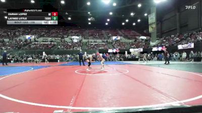 116 lbs Champ. Round 1 - Zariah Lopez, Montrose Elite vs Laynee Little, Touch Of Gold Wrestling Club