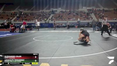 D2-144 lbs Cons. Round 1 - Alexander Coler, Desert Mountain vs Leodolfo Monarrez, Flowing Wells High School