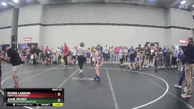 80 lbs Cons. Semi - Ryder Larkins, Ninety Six Wrestling vs Zane Reveiz, Stratford Youth Wrestling