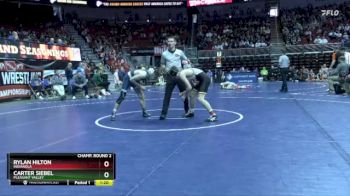 3A-126 lbs Champ. Round 2 - Rylan Hilton, Indianola vs Carter Siebel, Pleasant Valley