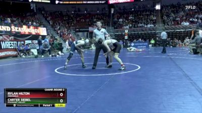 3A-126 lbs Champ. Round 2 - Rylan Hilton, Indianola vs Carter Siebel, Pleasant Valley