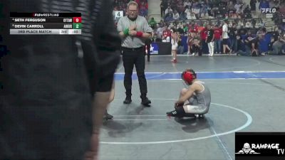 70 lbs Champ. Round 1 - Zaydin Wisdom, Rams vs Christian Dobelbower, Trailhands