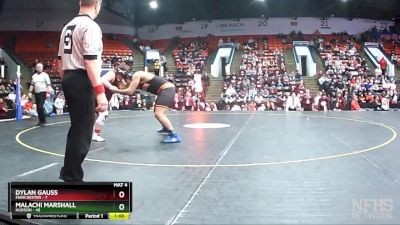 285 lbs Semifinals (8 Team) - Malachi Marshall, Hudson vs Dylan Gauss, Manchester