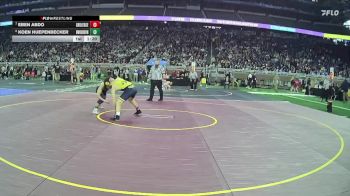 D1-132 lbs Champ. Round 1 - Eben Abdo, Grand Ledge HS vs Koen Huepenbecker, Brownstown Woodhaven