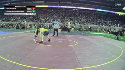 D1-132 lbs Champ. Round 1 - Eben Abdo, Grand Ledge HS vs Koen Huepenbecker, Brownstown Woodhaven