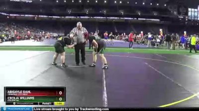 Girls - 235 lbs Cons. Round 1 - Cecilia Williams, Coloma HS vs Abigayle Dahl, Traverse City West