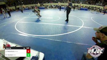 112 lbs Round Of 16 - Jonas Rebstock, Predator Wrestling vs Brayson Gordon, Blaine County Grapplers
