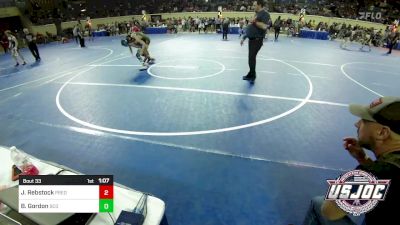 112 lbs Round Of 16 - Jonas Rebstock, Predator Wrestling vs Brayson Gordon, Blaine County Grapplers