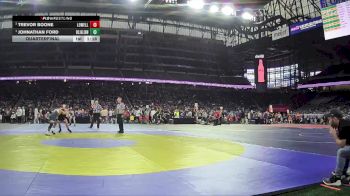 D2-157 lbs Quarterfinal - Johnathan Ford, Bay City John Glenn vs Trevor Boone, Lowell