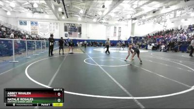 100 lbs Champ. Round 1 - Abbey Whalen, Elsinore vs Natalie Rosales, Santiago-Garden Grove